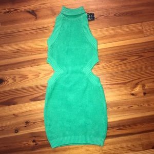 Nasty Gal sweater crochet dress